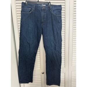 Carhartt Mid Wash/ Dark Wash Jeans Relaxed Fit Sz: 38 x 32